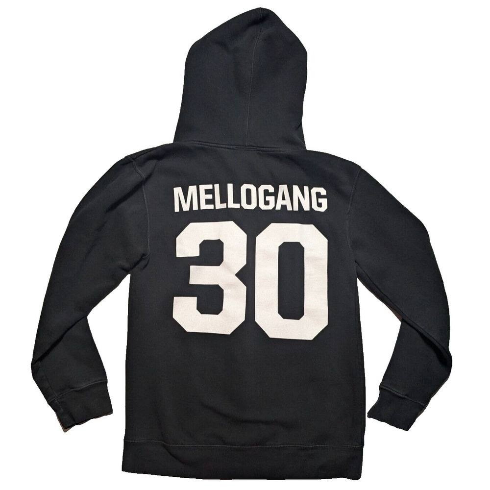 MARSHMELLO MELLOGANG #30 Men Small Black Cotton Full Zip‎ Hoodie